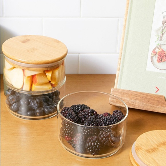 SHORT STORIES
Stackable Glass Containers with Lids - Set of 3 - Picture 3 of 3